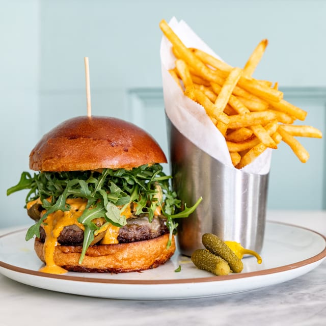 Three Chili Burger.