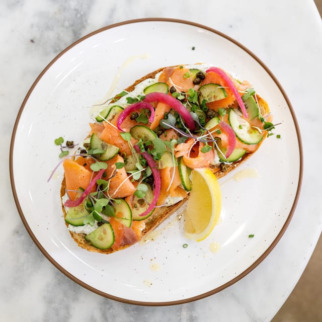 Salmon + Toast.