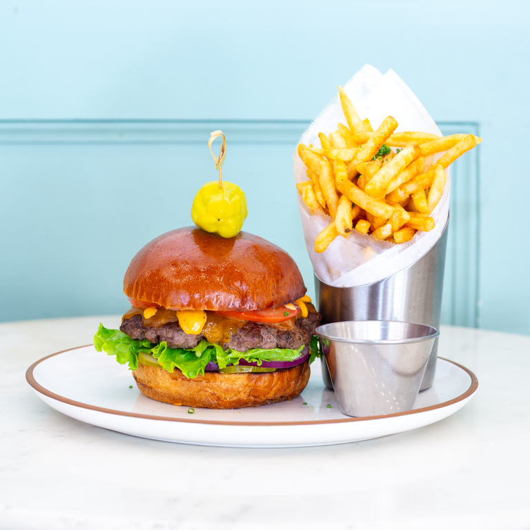 Indulge in Our Cheeseburger
